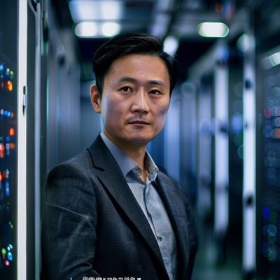 探花网站首席技术官刘娜的职业形象照，技术背景出身的她神情专注，站在服务器机房前展现出扎实的技术功底